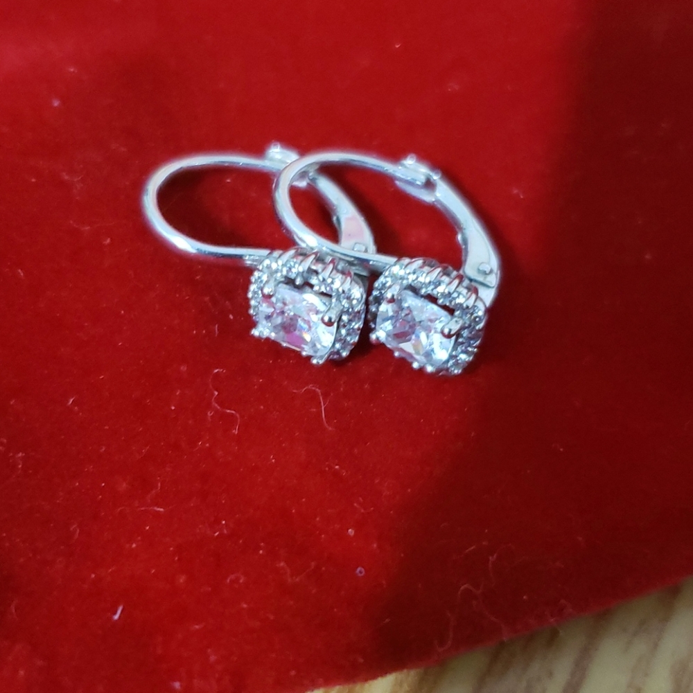 Diamond gold 14k earring Italy
